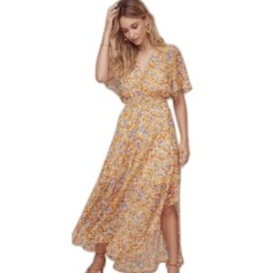 ASTR THE LABEL Sophronia Floral Maxi Dress Size SMALL